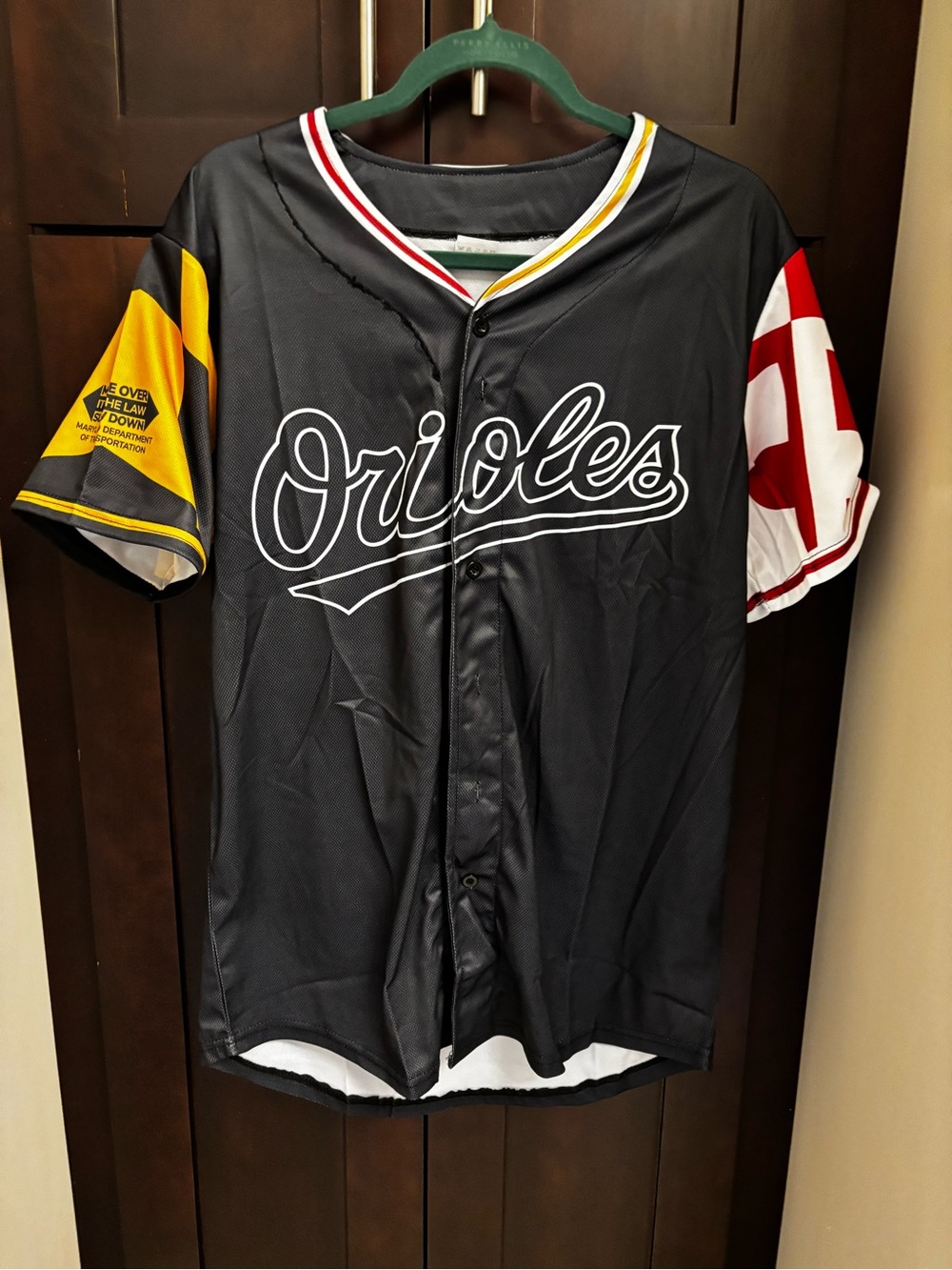 Baltimore Orioles MLB Baseball Maryland Flag Jersey BNIB Medium